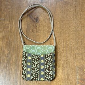 MARUCA Made in Boulder, CO Cupcake Crossbody Bag Green/Brown Boho Travel Hike